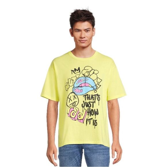 Men's Cotton Oversize Graphic Short Sleeve T-Shirts 2-Pack Size XL - Picture 11 of 15